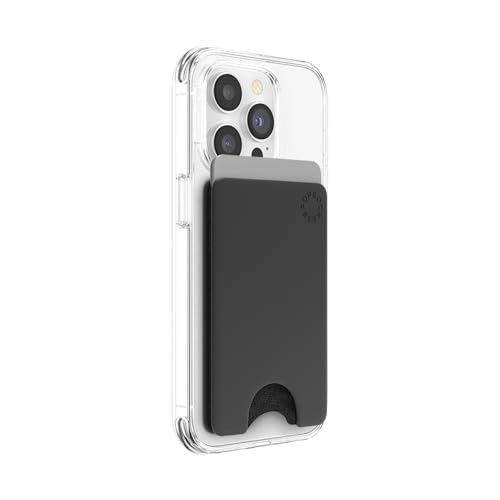 PopSockets Adhesive Phone Wallet Without Grip- Black