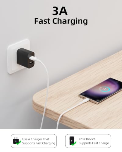 Short USB C Cable 1ft / 12 inch 5Pack, USB to USB C Cable Fast Charging - color: White, size: 1FT
