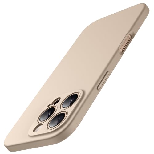 JETech Slim Case for iPhone 16 Pro, Desert Titanium | Camera Lens Protection, Soft TPU Design, Matte Finish, Shockproof Protection - color: Desert Titanium, size: iPhone 16 Pro