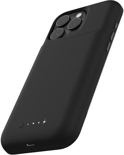 Mophie Juice Pack Battery Case for iPhone 16 Pro Max - Slim Charging Case, Magnetic Back for Wallets & Mounts, +50% Extra Battery Life, Enhanced 6-Foot Drop Protection, Sustainable Material, Black - size: iPhone 16 Pro Max