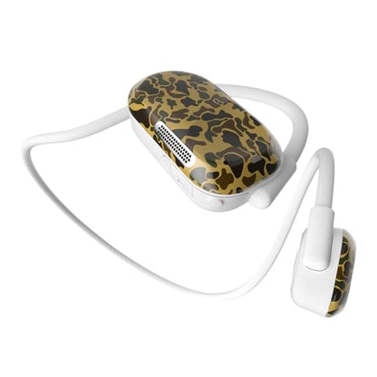 Purity Air Open Ear Headphones - True Air Conduction Wireless Bluetooth Open Ear Earbuds with Dual Mic for iPhone/Android - Secured Long Wearing Comfort, Sports Sweat Resistant (DTCE165) - color: Desert Camouflage