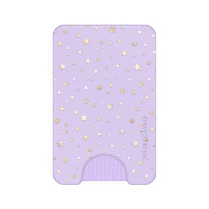 VELVET CAVIAR compatible with MagSafe Wallet - Magnetic Card Holder - color: Lilac Celestial Stars