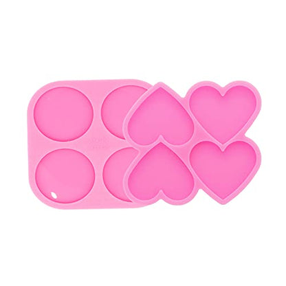 Super Glossy Resin Mold Phone Grip Epoxy Molds, Silicone Molds for Badge Reel DIY Telephone Stands Design (YMDY0533+DY1125) - color: YMDY0533+DY1125