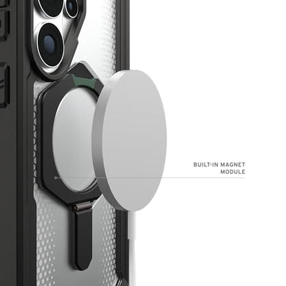 URBAN ARMOR GEAR UAG for Samsung Galaxy S26 Ultra Case 6.9" with Kickstand Plasma XTE - Magnetic Charging Compatible Transparent Rugged Military Drop Tested Protective Cover, Black/Clear - color: Plasma XTE - Black/Clear