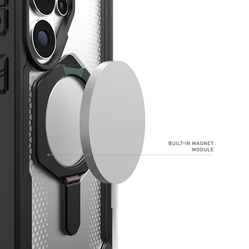URBAN ARMOR GEAR UAG for Samsung Galaxy S26 Ultra Case 6.9" with Kickstand Plasma XTE - Magnetic Charging Compatible Transparent Rugged Military Drop Tested Protective Cover, Black/Clear - color: Plasma XTE - Black/Clear