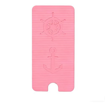 Silicone Foldable Phone Stand for Desk, Adjustable Bendable Cell Phone Holder with Aluminum, Anti Slip Rollable Multi Angle Desktop Stand for Tablet Laptop, Portable Accessories for Office Travel Home