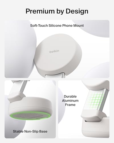 Belkin Qi2.2 25W Wireless 2 in 1 iPhone Charger, Fast Charging for Travel - color: Sand, style: 2 in 1