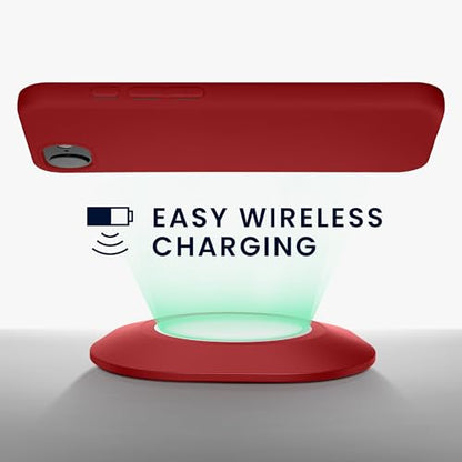 kwmobile Case Compatible with Apple iPhone 17e / iPhone 16e Case - Soft Slim Protective TPU Silicone Cover - Rhubarb Red - color: Rhubarb Red