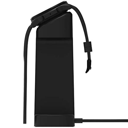 Replacement Connection Charging Dock Compatible with Ticwatch Atlas/Pro 5 Enduro/Pro 5/3 Charger Stand Station Case Friendly with 5 Feet Cable Black