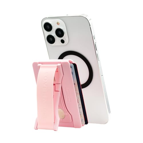 LOVEHANDLE Wallet for MagSafe + Kickstand - Light Pink - color: Pink