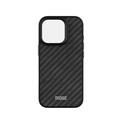 Ridge Case Compatible with iPhone 16 PRO - Compatible with MAGSAFE & Wireless Charging, Aluminum Control Buttons, Dual-Layer Construction, TPU Bumper with Drop Protection (Carbon) - color: Carbon, size: iPhone 16 Pro