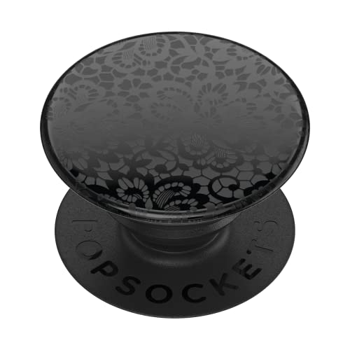 PopSockets Adhesive Phone Grip, Holder- Lace Noir - color: Lace Noir, style: Adhesive