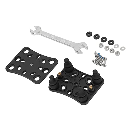 Motorcycle Mobile Phone Holder Shock Absorber, Wireless Phone Bracket with Vibration Dampening Buffer for ATV UTV, Stainless Steel Nylon Silicone Mount with Hardware Kit