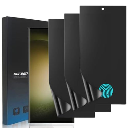 3 Pack Matte Privacy TPU Screen Protector for Samsung Galaxy S23 Ultra - size: Samsung Galaxy S23 Ultra