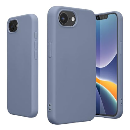 kwmobile Case Compatible with Apple iPhone 17e / iPhone 16e Case - Soft Slim Protective TPU Silicone Cover - Matte Lavender Grey - color: matte lavender grey