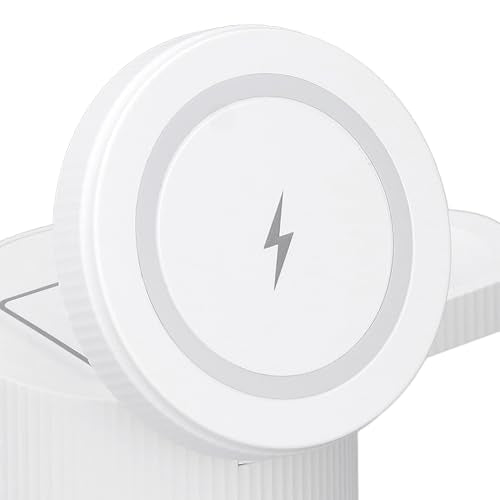 4 in 1 Magnetic Wireless Charging Station, with RGB Light Fast Efficient Charger for Phone Watch Earbuds