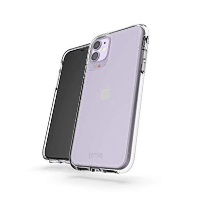 ZAGG Gear4 Crystal Palace Compatible with iPhone 11 Case, Advanced Impact Protection with Integrated D3O Technology, Anti-Yellowing, Phone Cover – Transparent - size: iPhone 11, style: Without Magsafe