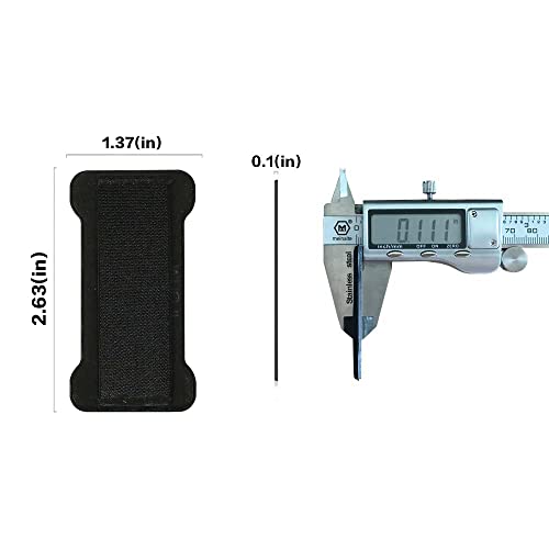 REINVENT EGO-Finger Strap Phone Holder - Cell Phone Grip Holds Device with just a Finger - Ultra Thin Anti-Slip Universal Cell Phone Grips Band Holder for Back of Phone - 2Pack(Black)