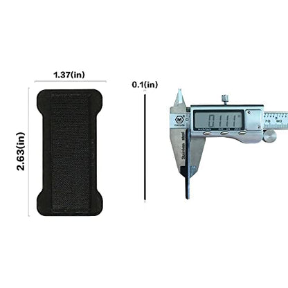 REINVENT EGO-Finger Strap Phone Holder - Cell Phone Grip Holds Device with just a Finger - Ultra Thin Anti-Slip Universal Cell Phone Grips Band Holder for Back of Phone - 2Pack(Black)