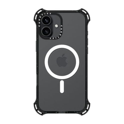 CASETiFY for iPhone 16 Plus Case - Bounce Compatible with MagSafe | Shockproof | 21.3 ft. 6X Military Grade Drop Protection | Black - color: Clear Black, size: Iphone 16 Plus (6.7")