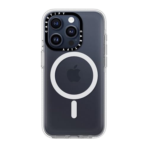 CASETiFY for iPhone 15 Pro Case - Impact Clear Compatible with MagSafe | Not Yellowing | 6.6 ft. 3X Military Grade Drop Protection | Clear - color: Clear, size: Iphone 15 Pro (6.1")