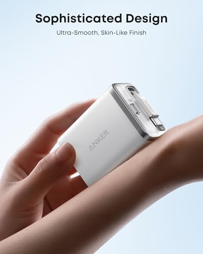 Anker Nano Retractable USB C Charger Block, Compact 35W Phone Charger - color: White