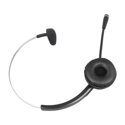 FILFEEL Single Ear Telephone Headset with Noise Cancelling Mic, Lightweight Comfortable Wired Headphone for Customer Service Call Center Online Classes Business Office Work fit Standard