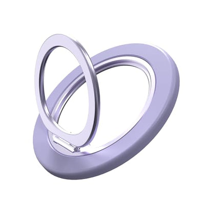 Magnetic Phone Ring for MagSafe Phone Grip,Magnetic Cell Phone Stand Holder Finger Ring[Thin and Light Design] for iPhone Can Rotate 360 Degrees Compatible with iPhone12-17Series-Light Purple