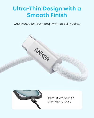Anker Zolo USB to USB C Cable for CarPlay - color: Black, size: 3.3FT