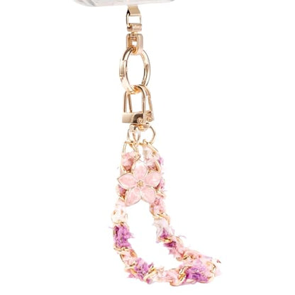 Long Pond Designer Cell Phone Wrist Strap, Anti-Lost Lanyard Wristlet Charm for iPhone 17 Pro Max&Most Cellphones, Detachable Bracelet - style: Velvet Pink