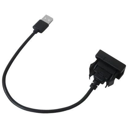 New Male to Female USB Power Socket Adapter, USB Port Car Charger Compatible with Toyota Prius 2012–2019