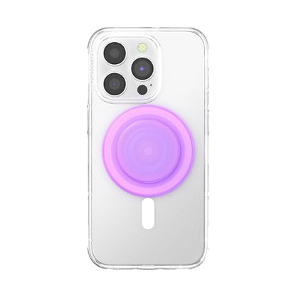 PopSockets Phone Grip for MagSafe, Magnetic Holder- Opalescent Pink - color: Pink Clear, style: MagSafe