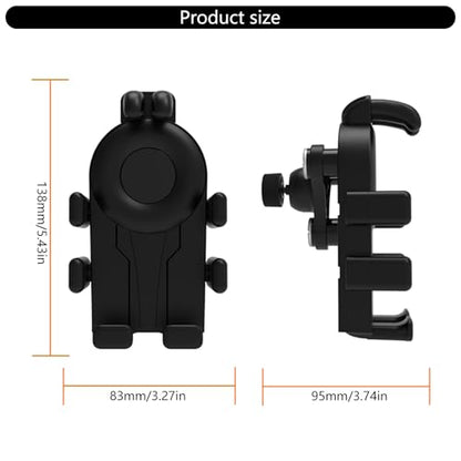 Motorcycle Phone Holder with Vibrations Dampener Nonslip Mount Handlebar Cellphone Mount - color: Or ange handlebar