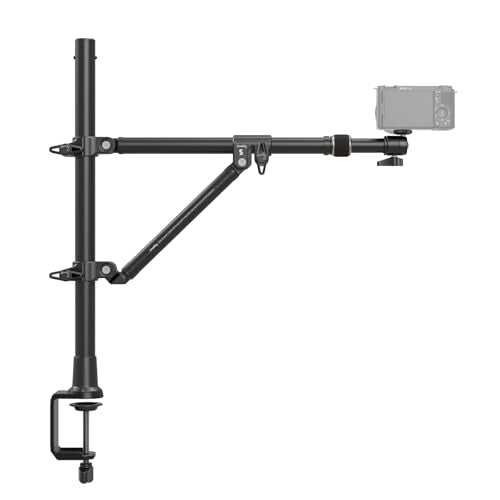 SMALLRIG Triangle Camera Desk Mount, Overhead Desk Clamp Phone Mount - style: Clamp 4304