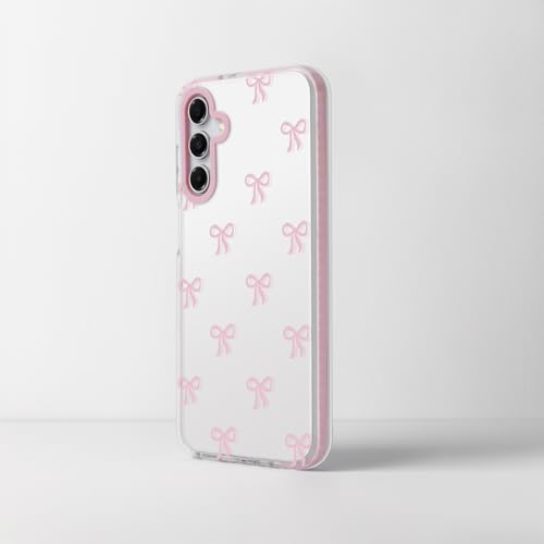 Dumkery Girly Phone Case Compatible with Samsung Galaxy A16 5G, Cute Bow Aesthetic Pattern Print, Soft Clear TPU Shockproof Bumper Cases Cover for Girls Women - size: Samsung Galaxy A16