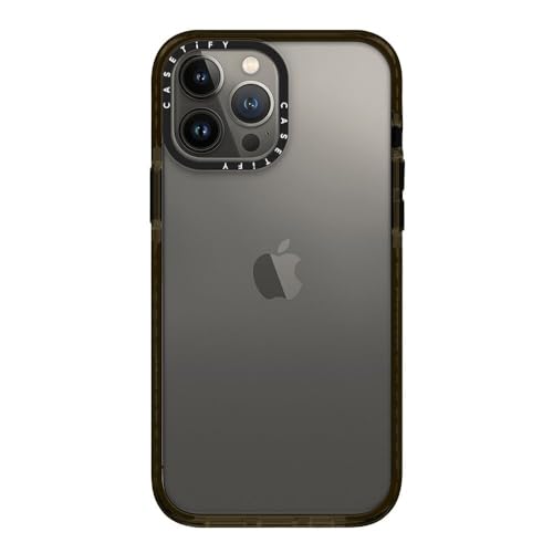 CASETiFY for iPhone 13 Pro Max Case - Impact Clear Black | Slim Fit | 6.6 ft. Drop Protection | Black - color: Clear Black, size: Iphone 13 Pro Max (6.7")