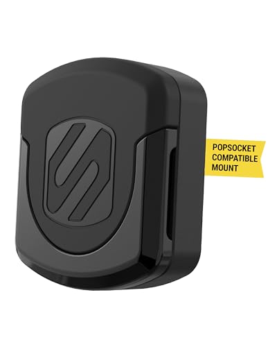 Scosche MMPFM-SP MagicMount Pop Surface Magnetic Car Mount for Collapsible Phone Grip/Socket, Universal Cell Phone Holder for Car Dashboard and Flat Surfaces for iPhone, iPad, Smartphones, and Tablets - style: 3M Adhesive Flush