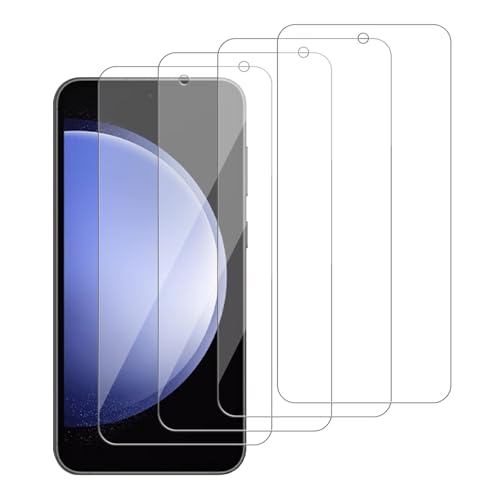 4 Pack Glass Screen Protector Compatible for Samsung Galaxy S23 FE/SM-s711u [9H Hardness]-HD Screen Tempered Glass, Scratch Resistant,Easy Install [Case Friendly] - size: Galaxy S23 FE