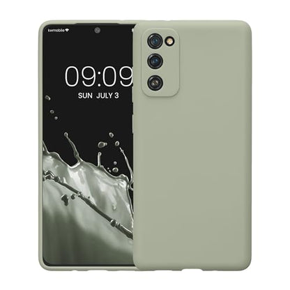 kwmobile Case Compatible with Samsung Galaxy S20 FE Case - Protective Slim TPU Phone Cover - Soft Matte Finish - Gray Green - color: gray green, size: Galaxy S20 FE