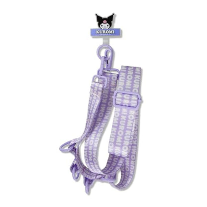 Sonix x Sanrio Crossbody Utility Phone Strap | Adjustable Lanyard Hands-Free Accessory, Universal Tether Tab Attachment - color: Kuromi