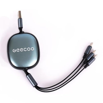 3-in-1 Fast Charging Cable – 100W High-Speed Retractable Multi-Device Charger, Type-C/Universal Connectors, Adjustable Length for Phones, Tablets, and Laptops