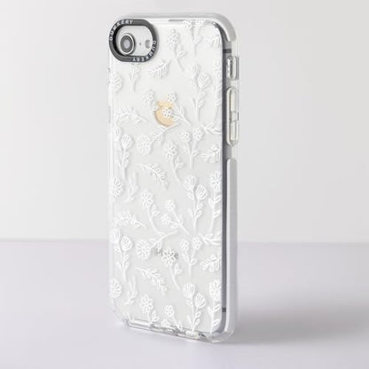 Cute Flowers Clear Phone Case Compatible with iPhone SE 2020/ SE 2022, White Floral iPhone 7/8 Case, Aesthetic Wildflower Pattern TPU Shockproof Cover - size: iPhone 7/iPhone 8/iPhone SE2020/iPhone SE2022