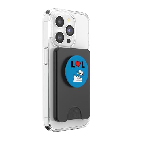 Peanuts Snoopy Woodstock Lots of Love PopSockets PopWallet for MagSafe - style: Magnetic PopWallet