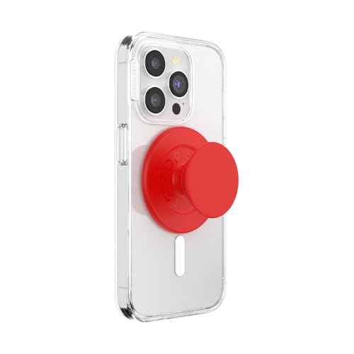 PopSockets Phone Grip for MagSafe, Magnetic Holder- Basic Rosso - color: Basic Rosso, style: MagSafe