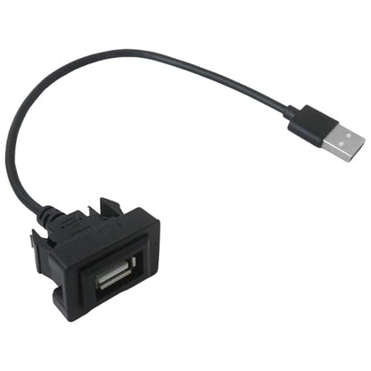 Male to Female USB Power Socket Adapter, USB Port Car Charger Fit for Toyota Highlander 2011–2019