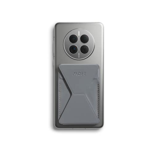 MOFT Adhesive Card Holder for Android, iPhone and Most Smartphones, 2 Viewing Angles, Slim Phone Stand (Cool Gray) - color: Cool Gray