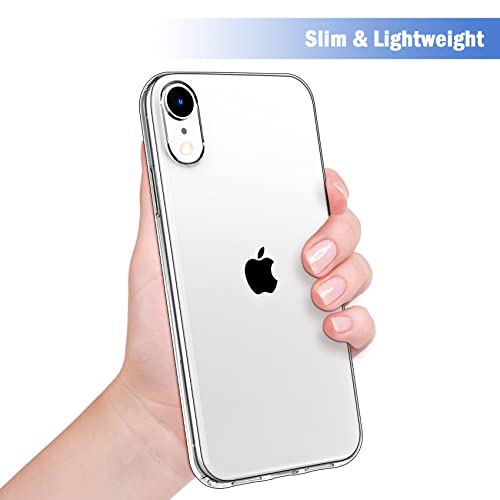 JJGoo Compatible with iPhone XR Case Clear Soft Transparent Shockproof Protective Slim Thin Bumper Phone Cover for XR - 6.1 inch - color: Clear