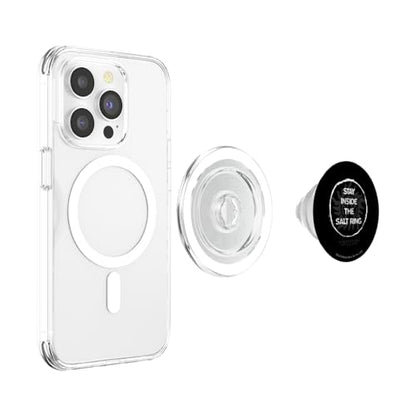 Supernatural Stay Inside the Salt Ring PopSockets PopGrip for MagSafe - style: Magnetic PopGrip