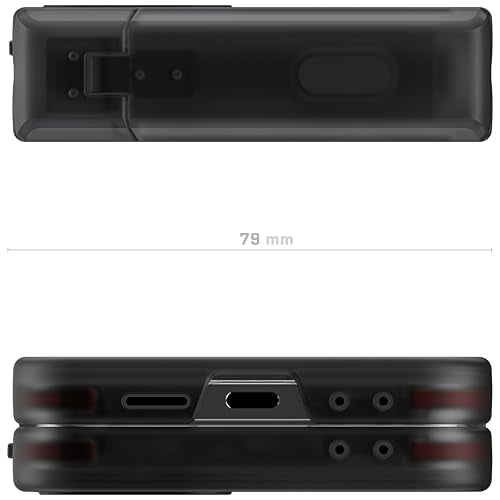 Ghostek Covert Clear Galaxy Z Flip 6 Case with Built-in Kickstand and Full Hinge Protection Shockproof Protective Phone Cover Designed for 2024 Samsung Galaxy Z Flip6 (6.7") (Smoke) - color: Smoke, size: Galaxy Z Flip 6