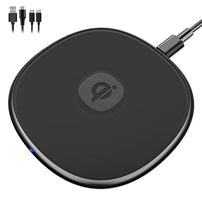 NANAMI Fast Wireless Charger, Qi-Certified 15W Max Wireless Charging Pad, Compatible with iPhone 17/17 Air/16/15/14/13/13 Pro Max, Phone Charger for Samsung Galaxy S25/S24/S23/S22/S21& Airpods Pro